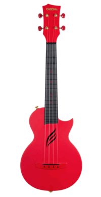 CASCHA Carbon Fibre Red Konzertukulele