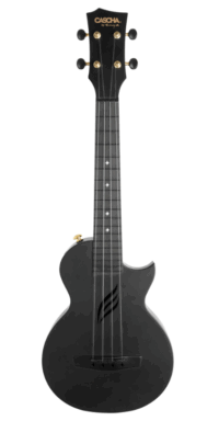 CASCHA Carbon Fibre Black Konzertukulele