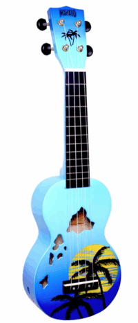 MAHALO Art Hawaii blue Sopranukulele
