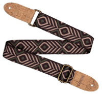 Ukulele Strap Green Chevron Veg