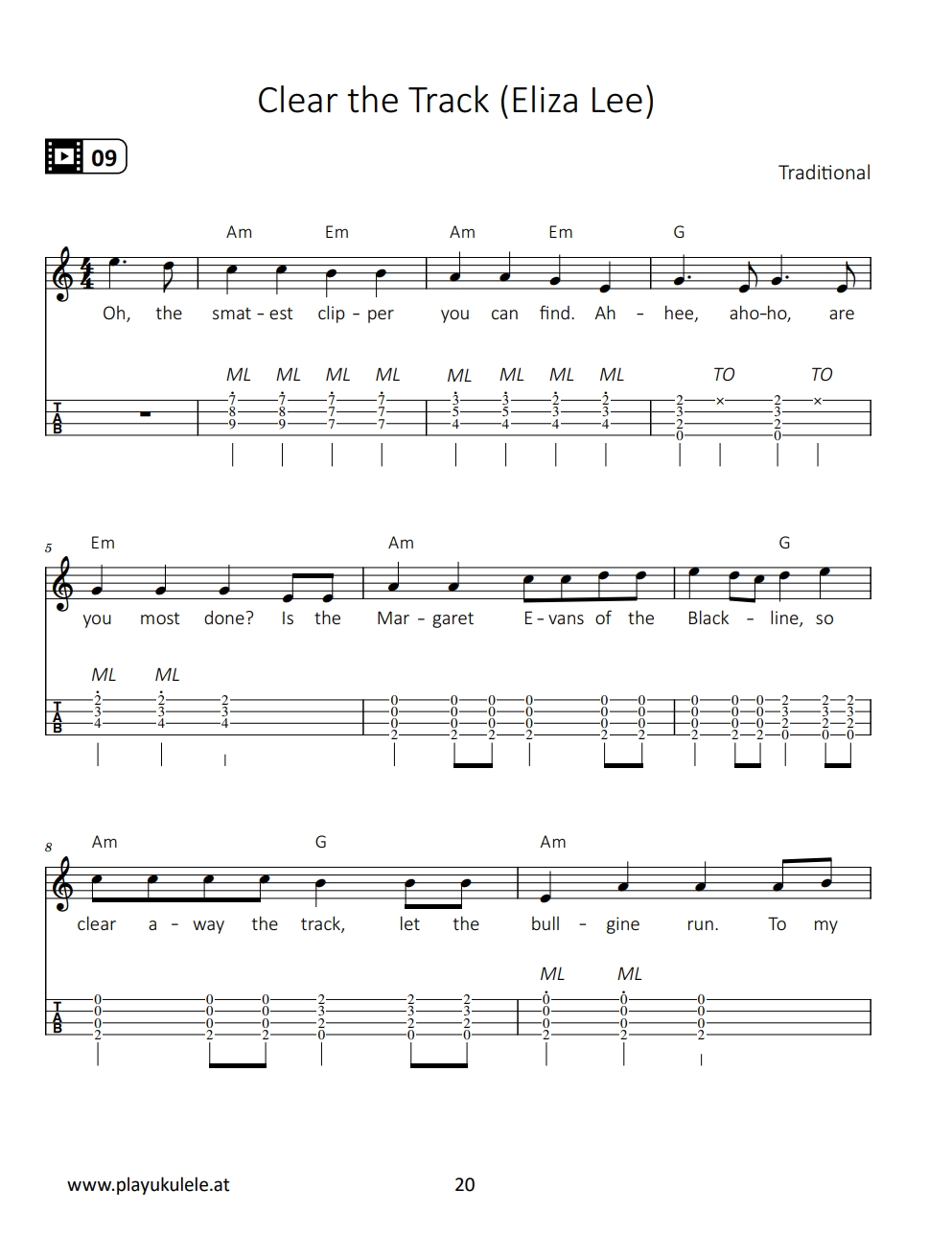 Buch & Videokurs: Ukulele – more than strum: Sea Shanties – Bild 4