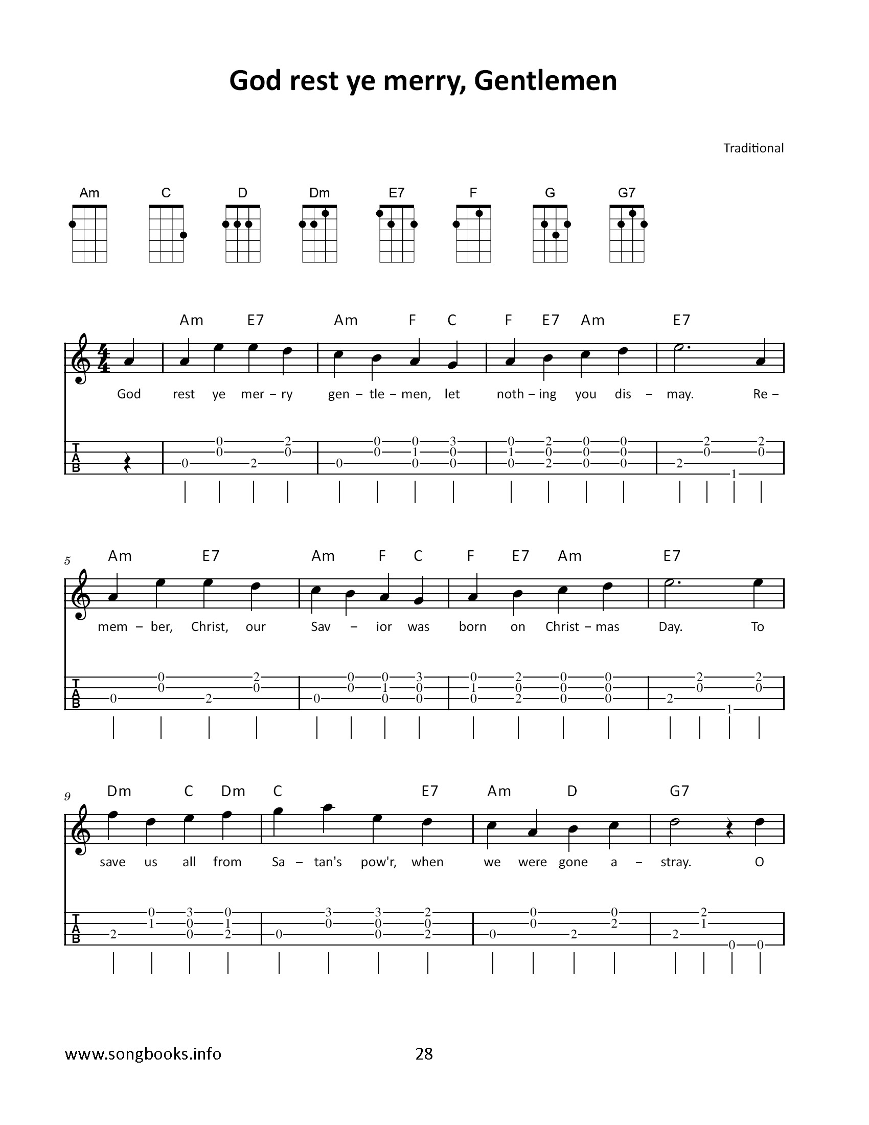 pick & sing - Ukulele - 35 Weihnachtslieder / Christmas Songs – Bild 4